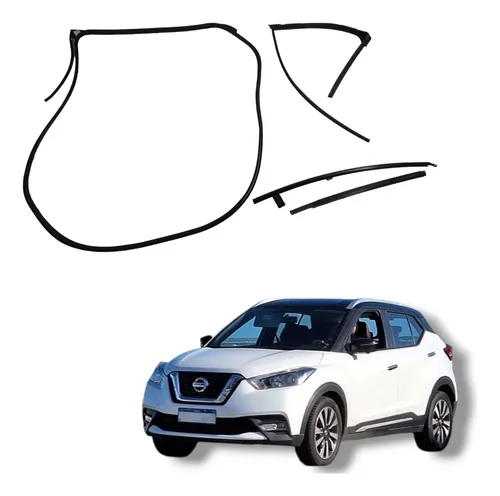 Jogo Borracha Porta Traseira Direita Nissan Kicks 2016 A 22 Preto