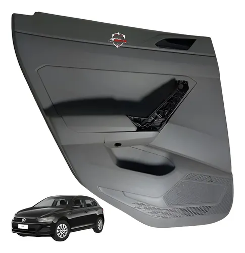 Forro Porta Traseiro Esquerdo Volkswagen Polo 2019 Cinza