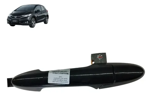 Maçaneta Externa Traseira Esquerda Honda Fit 2017 Preto Traseira