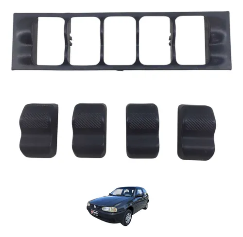 Jogo Botao Falso Moldura Painel Vw Gol G2 2002 377959621